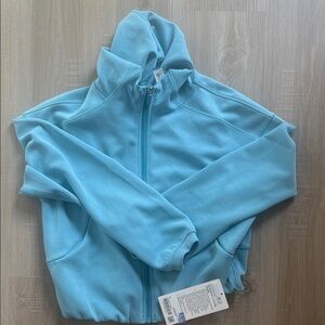 🆕 lululemon athletica softstreme full zip hoodie in washed blue size 4